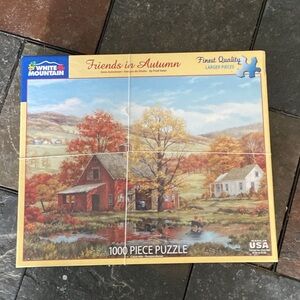 White Mountain Friends in Autumn Puzzle - Vibrant Fall Colors